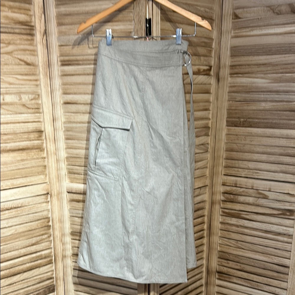 Zara Midi Wrap Cargo Skirt